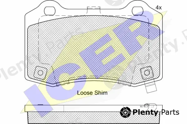 Icer 182230 — Brake Pad Set, disc brake