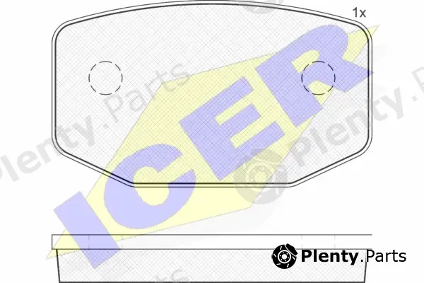 Icer 121162 — Brake Pad Set, disc brake