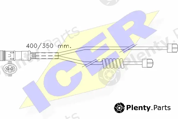 Icer 610338EC — Warning Contact, brake pad wear