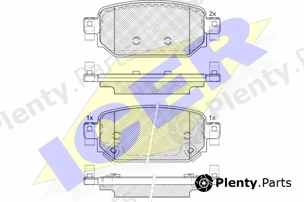 Icer 182300 — Brake Pad Set, disc brake