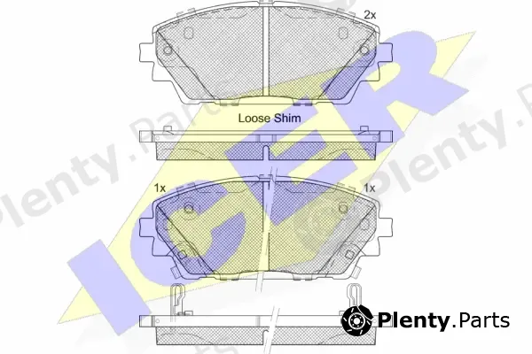 Icer 182364 — Brake Pad Set, disc brake