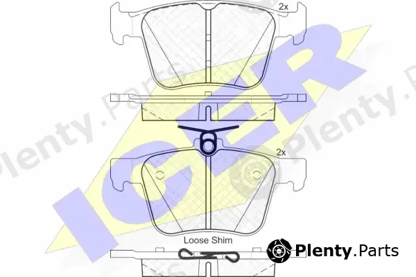 Icer 182098 — Brake Pad Set, disc brake