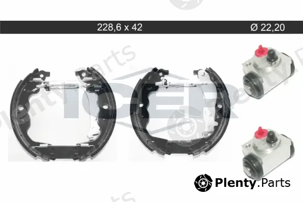 Icer 79KT0138C — Brake Shoe Set