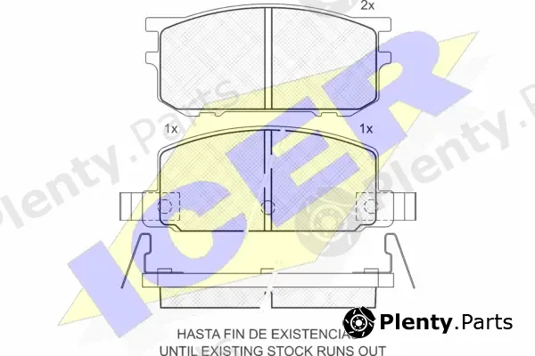 Icer 180308 — Brake Pad Set, disc brake