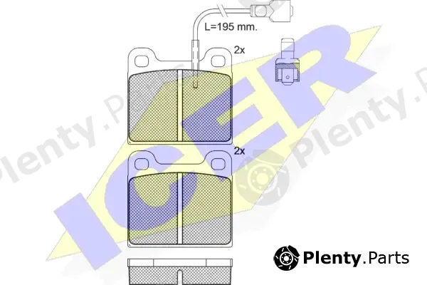 Icer 180243 — Brake Pad Set, disc brake