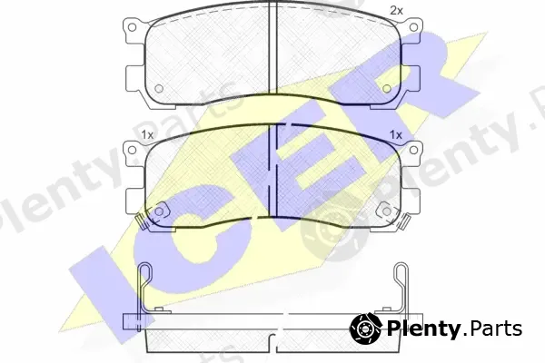 Icer 181418 — Brake Pad Set, disc brake