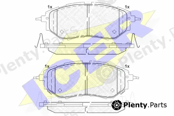 Icer 181697 — Brake Pad Set, disc brake