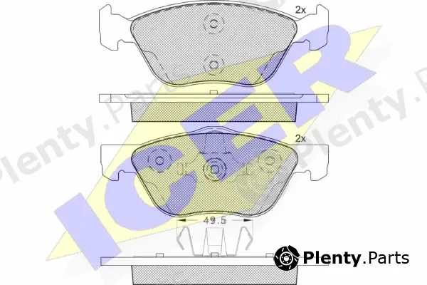 Icer 181125-203 — Brake Pad Set, disc brake