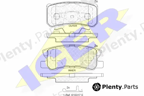 Icer 181375-202 — Brake Pad Set, disc brake