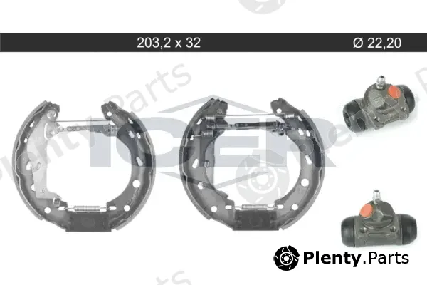 Icer 79KT0112C — Brake Shoe Set