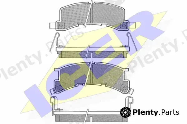 Icer 180599 — Brake Pad Set, disc brake