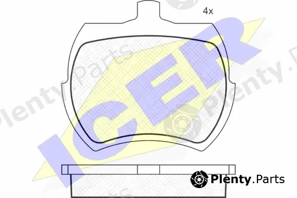 Icer 180002 — Brake Pad Set, disc brake