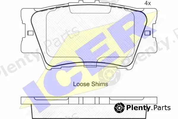 Icer 181761 — Brake Pad Set, disc brake