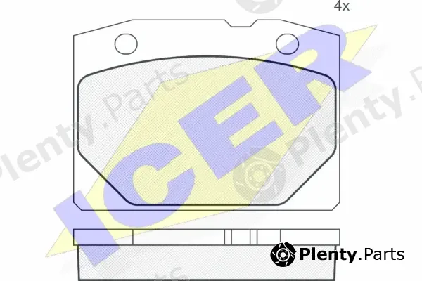 Icer 180155 — Brake Pad Set, disc brake
