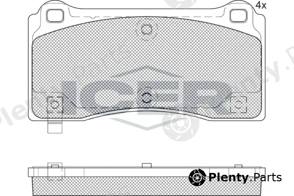 Icer 182406 — Brake Pad Set, disc brake
