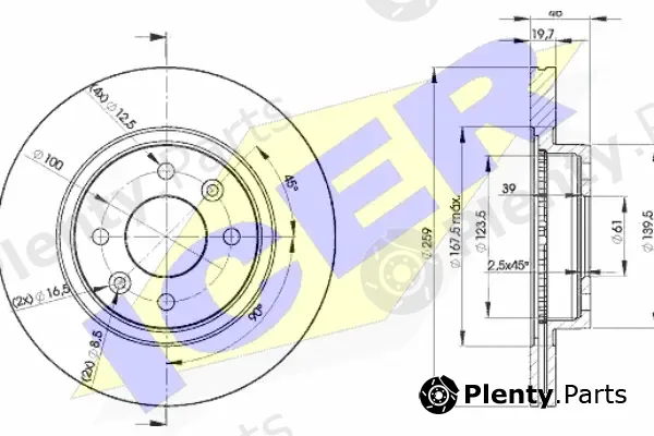 Icer 78BD5081-2 — Brake Disc