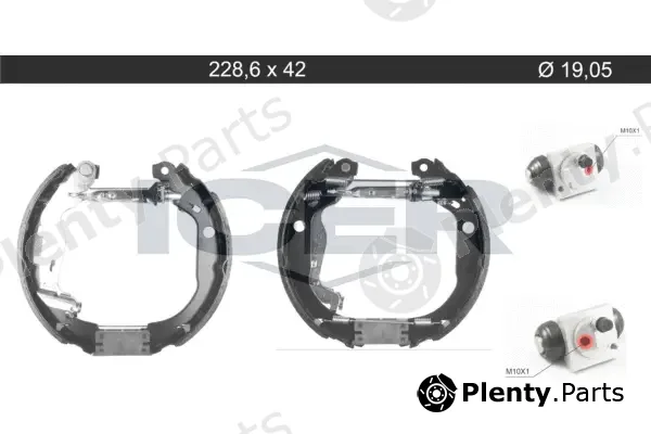 Icer 79KT0140C — Brake Shoe Set