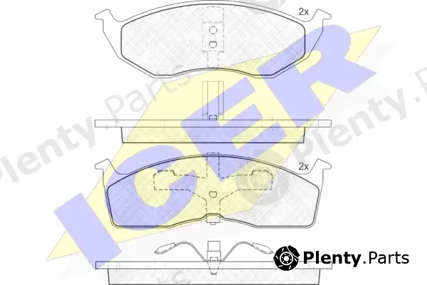 Icer 181436 — Brake Pad Set, disc brake