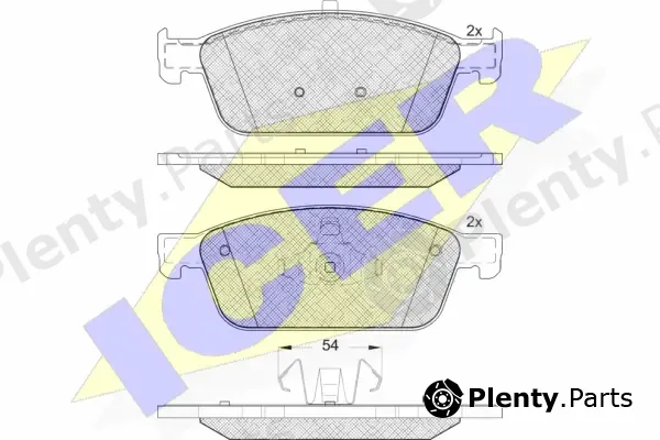 Icer 182134 — Brake Pad Set, disc brake