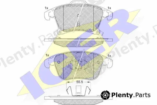Icer 182231 — Brake Pad Set, disc brake