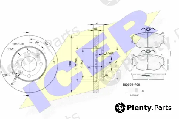 Icer 30554-6572 — Brake Kit, disc brake
