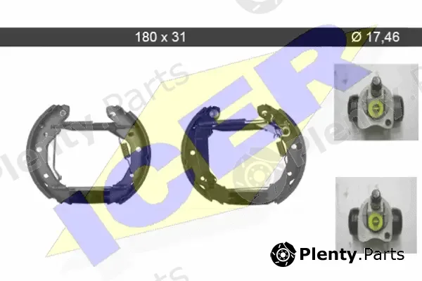 Icer 79KT0091C — Brake Shoe Set