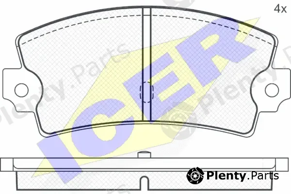 Icer 180218 — Brake Pad Set, disc brake
