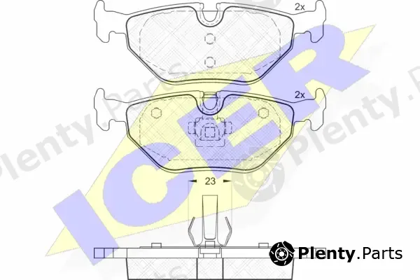 Icer 181707 — Brake Pad Set, disc brake