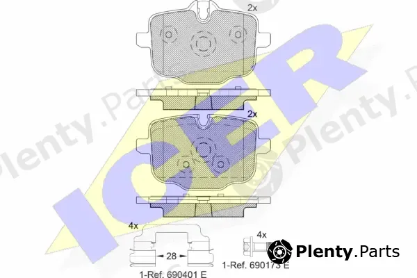 Icer 182005-202 — Brake Pad Set, disc brake