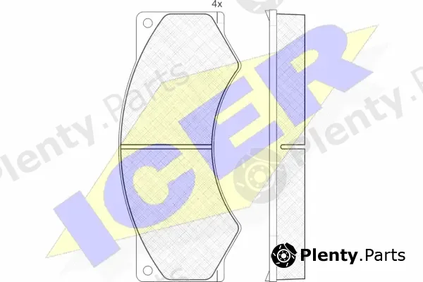 Icer 150765 — Brake Pad Set, disc brake