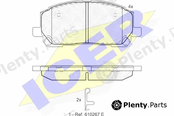 Icer 181705 — Brake Pad Set, disc brake