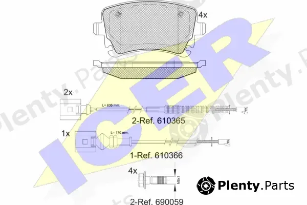 Icer 181674-208 — Brake Pad Set, disc brake