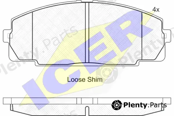 Icer 141170 — Brake Pad Set, disc brake