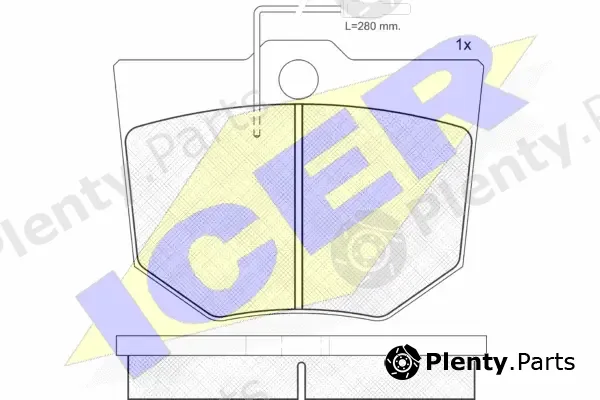 Icer 121017 — Brake Pad Set, disc brake