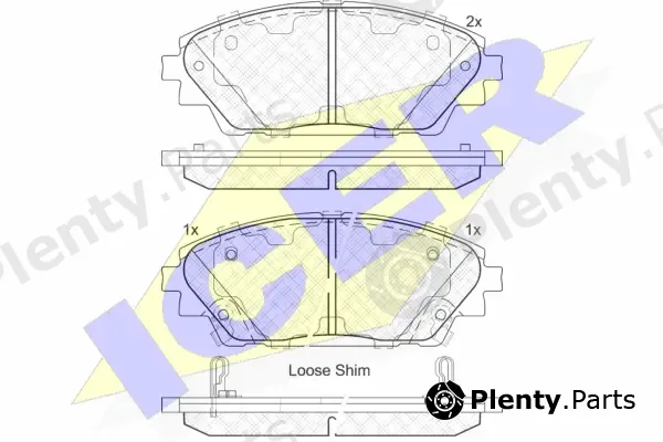 Icer 182171 — Brake Pad Set, disc brake