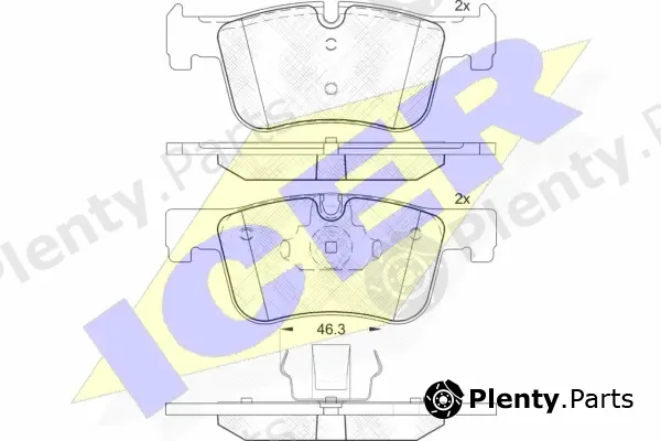 Icer 182048 — Brake Pad Set, disc brake