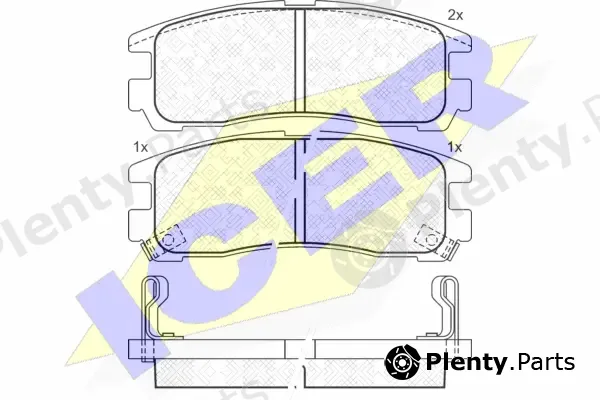 Icer 141192 — Brake Pad Set, disc brake