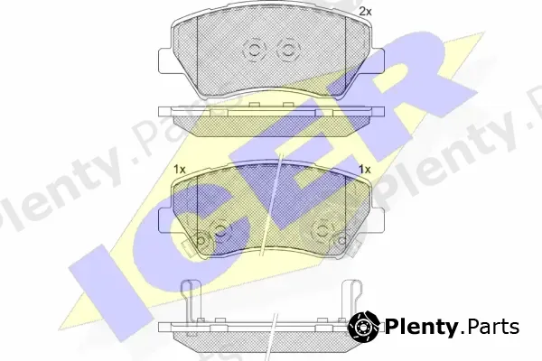 Icer 182237 — Brake Pad Set, disc brake