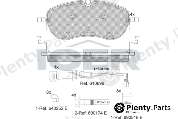 Icer 182391 — Brake Pad Set, disc brake