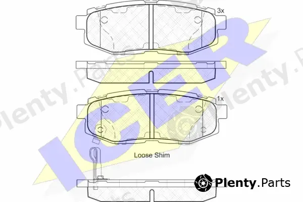 Icer 182088 — Brake Pad Set, disc brake