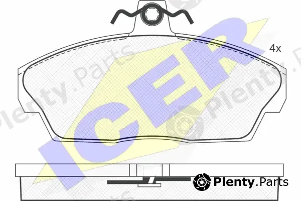 Icer 181332 — Brake Pad Set, disc brake