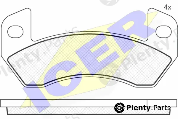 Icer 181873 — Brake Pad Set, disc brake