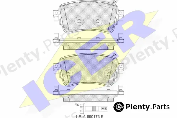 Icer 182294 — Brake Pad Set, disc brake