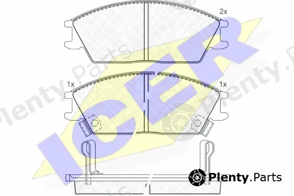 Icer 180887 — Brake Pad Set, disc brake