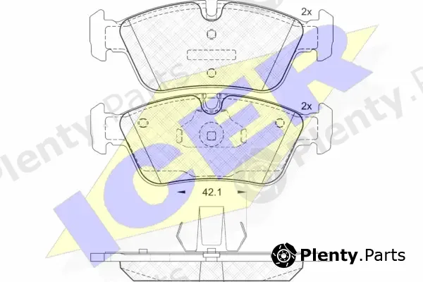 Icer 181295 — Brake Pad Set, disc brake