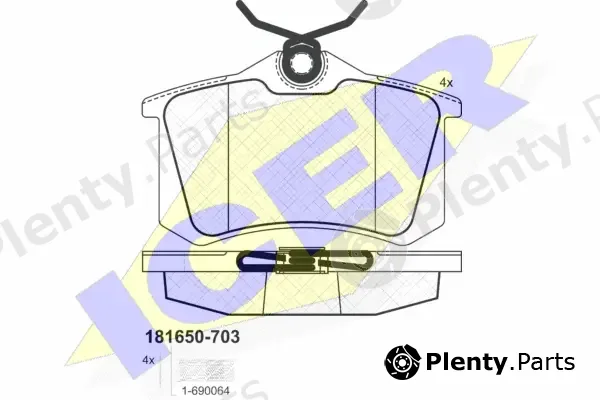 Icer 181650-703 — Brake Pad Set, disc brake