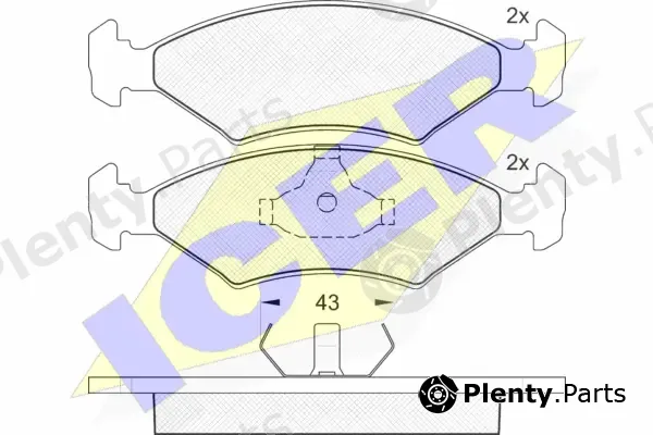 Icer 180329 — Brake Pad Set, disc brake