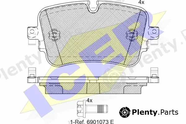 Icer 182248 — Brake Pad Set, disc brake