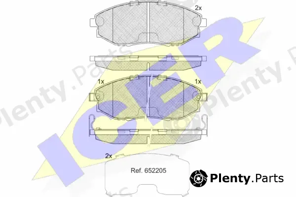 Icer 182336 — Brake Pad Set, disc brake