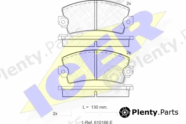 Icer 180101-066 — Brake Pad Set, disc brake